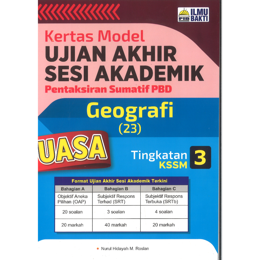 KERTAS MODEL UJIAN AKHIR SESI AKADEMIK PENTAKSIRAN SUMATIF PBD GEOGRAFI