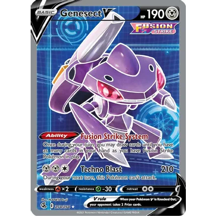 Genesect V Ultra Rare English Fusion Strike