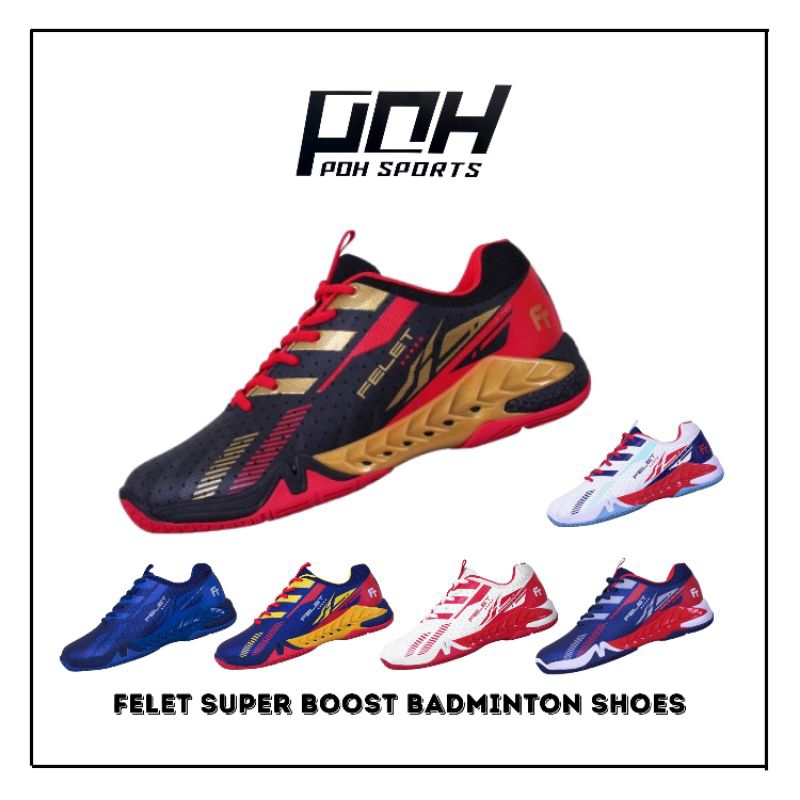 Felet Badminton Shoes Power Boost Orginal Shopee Malaysia