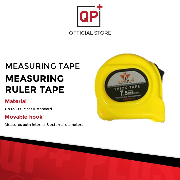 Starman Measuring Tape Measurement Tape Ruler Tape Pita Pengukur Pita