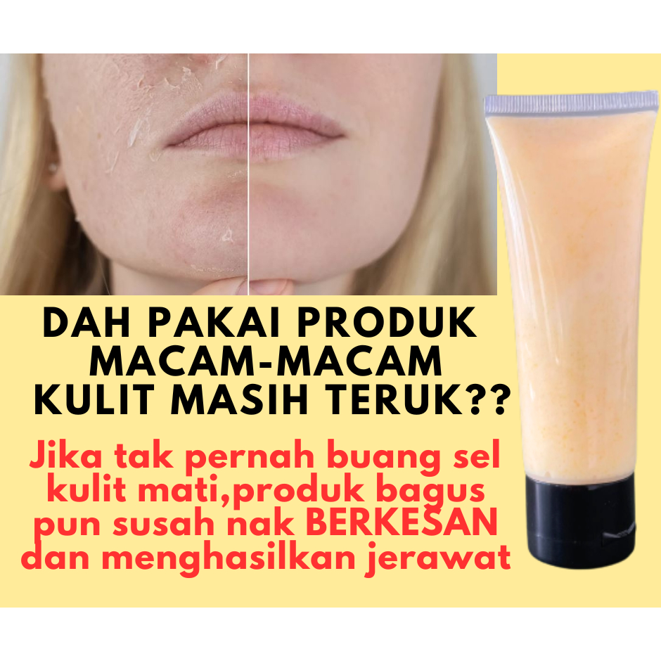 BORONG OEM DIRECT KILANG FACE RICE SCRUB WHITENING GLOWING SKRUB MUKA