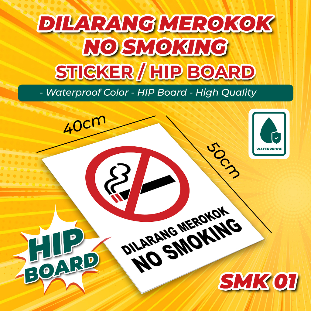 Dilarang Merokok No Smoking Pvc Board Signage Shopee Malaysia