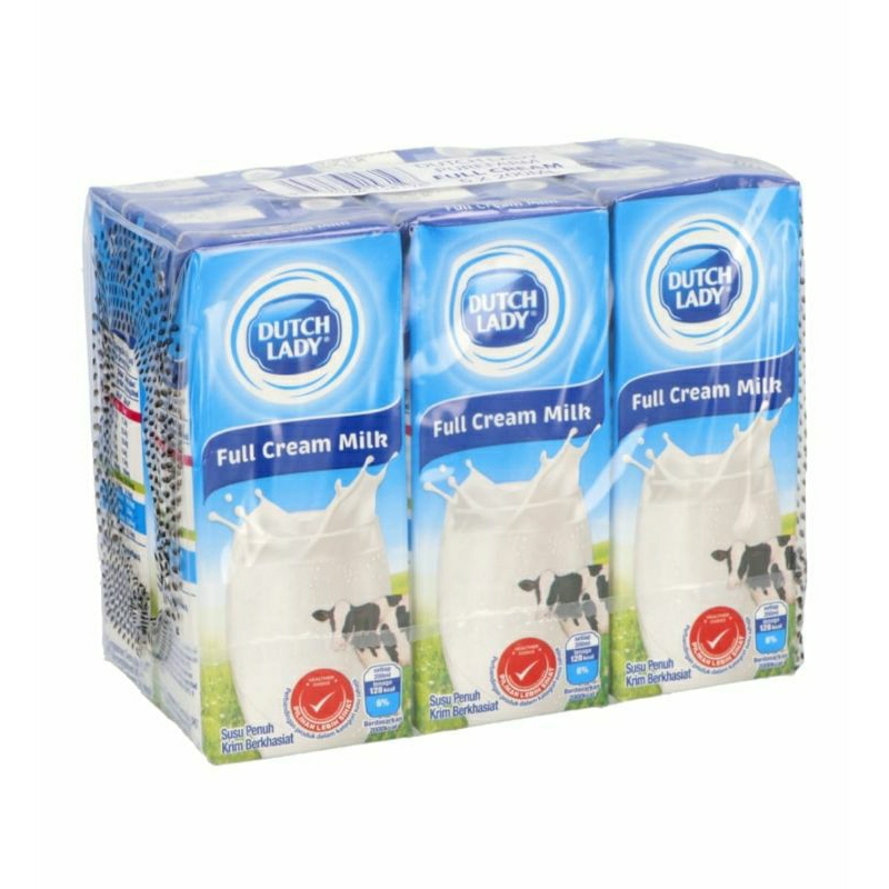 Dutch Lady UHT Milk Full Cream 200ml X 6 Shopee Malaysia