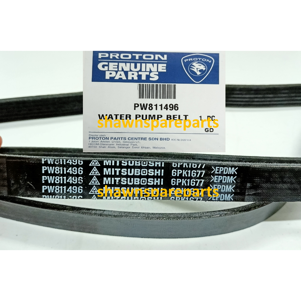 ORIGINAL Fan Belt 6PK1677 Proton Gen2 Persona Satria NEO Saga BLM