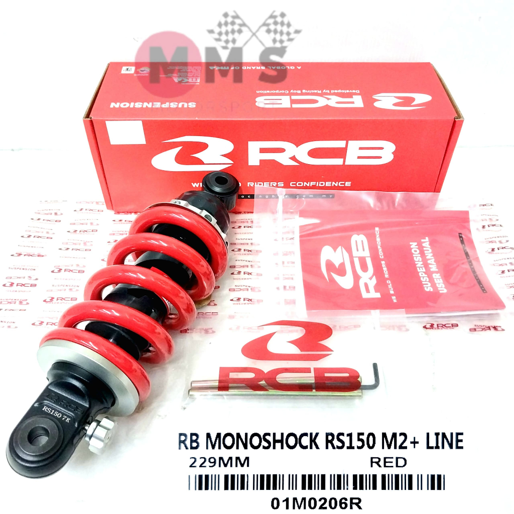 Racing Boy RCB Monoshock RS150 229MM M2 Line 100 Original Shopee