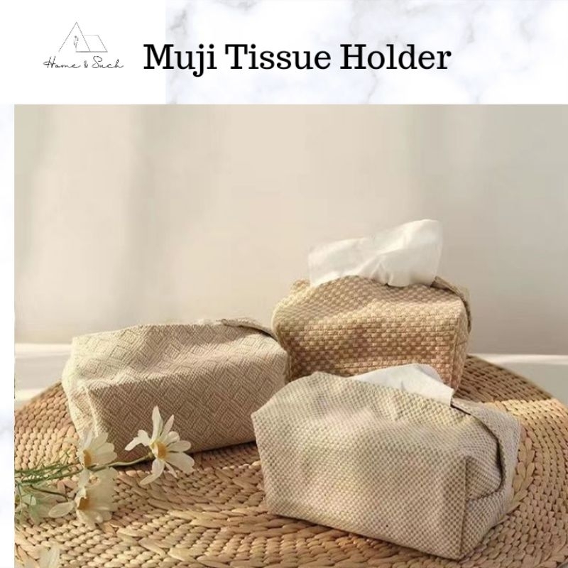 Muji Style Tissue Box Cover Home Decor Tisu Holders Bekas Tisu Kotak