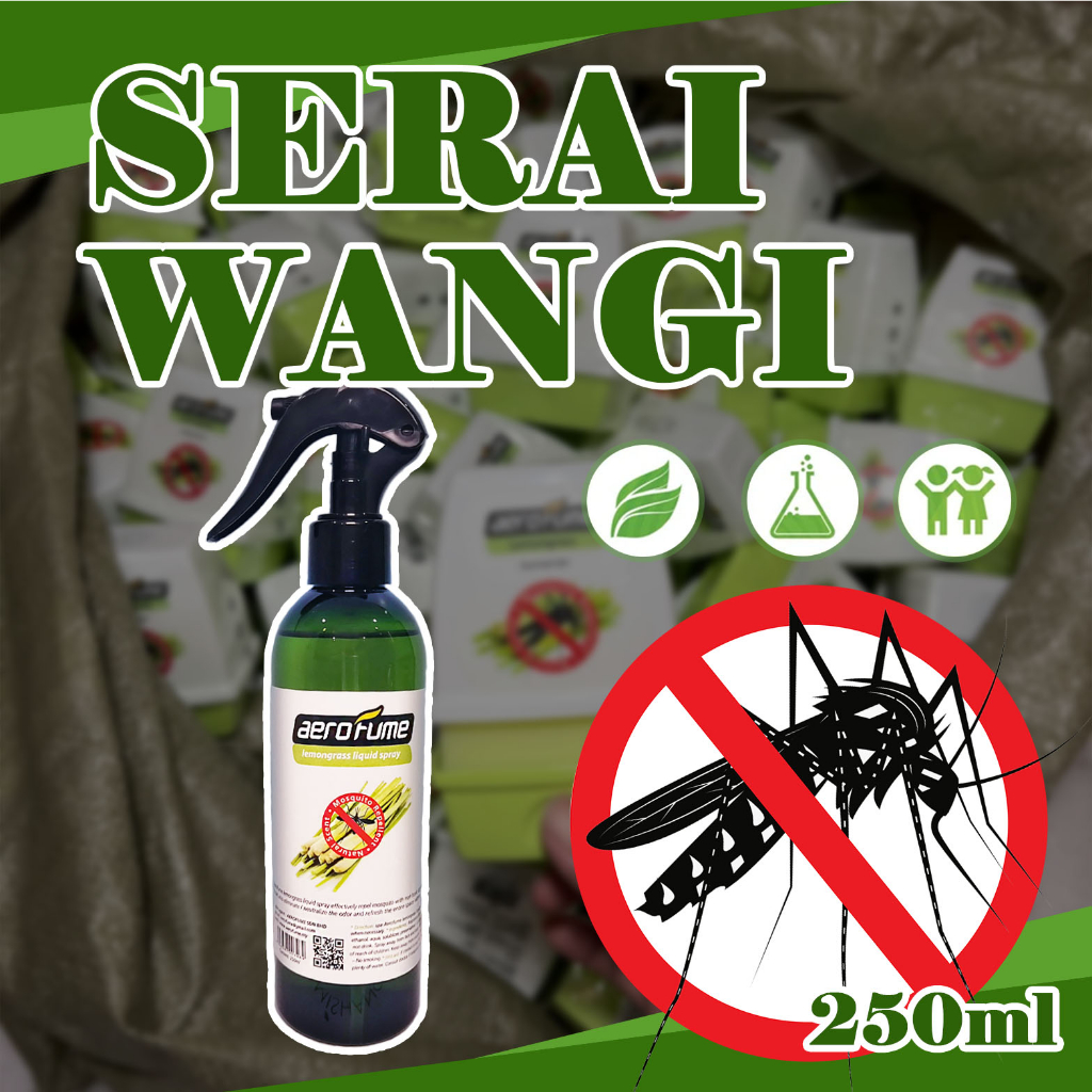 Serai Wangi Lemon Grass Spray Semburan Cecair Ubat Nyamuk Mosquito