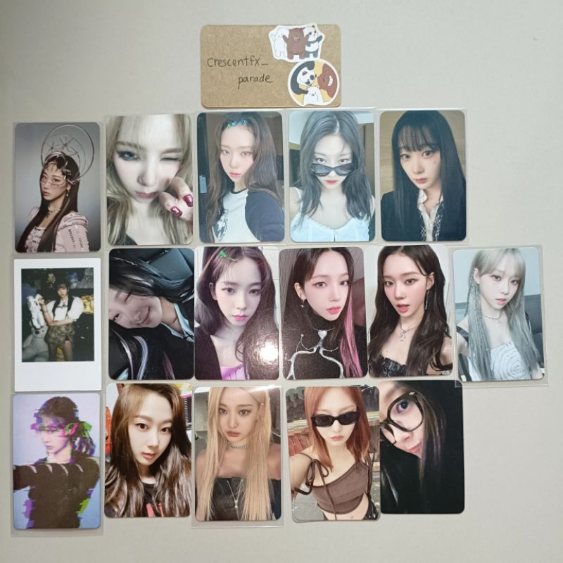 Aespa Ready Stock My World Spicy Savage Girls Photocard Pob Interasia