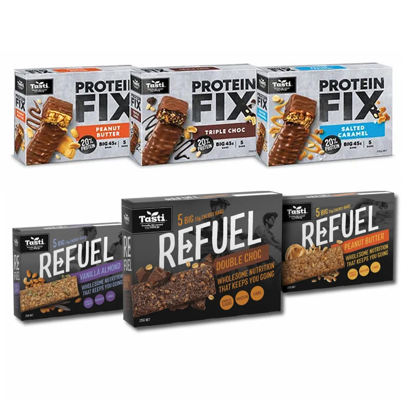 Tasti REFUEL Big Energy Bars PROTEIN FIX Vanilla Almond Peanut