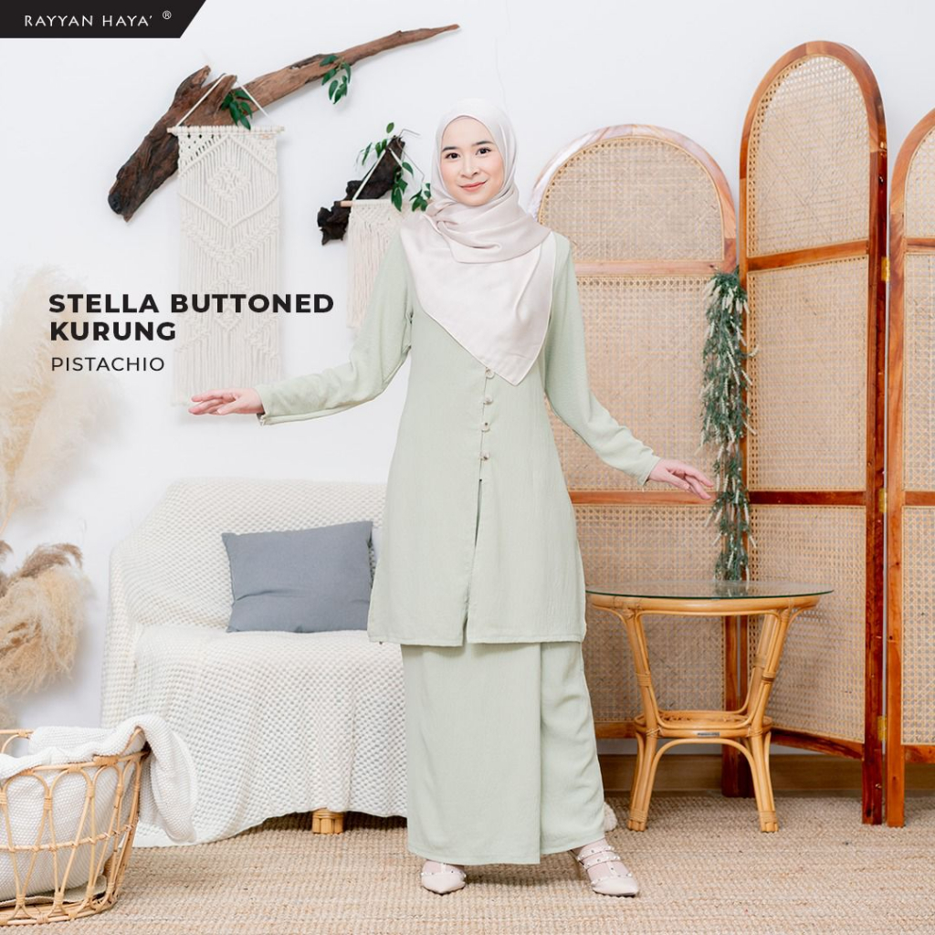 Shocking Salerayyan Haya Stella Buttoned Kurung Ironless Nursing