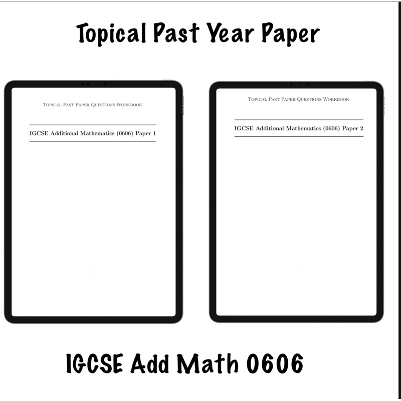 Pdf Igcse Add Math Topical Past Year Cambridge Igcse