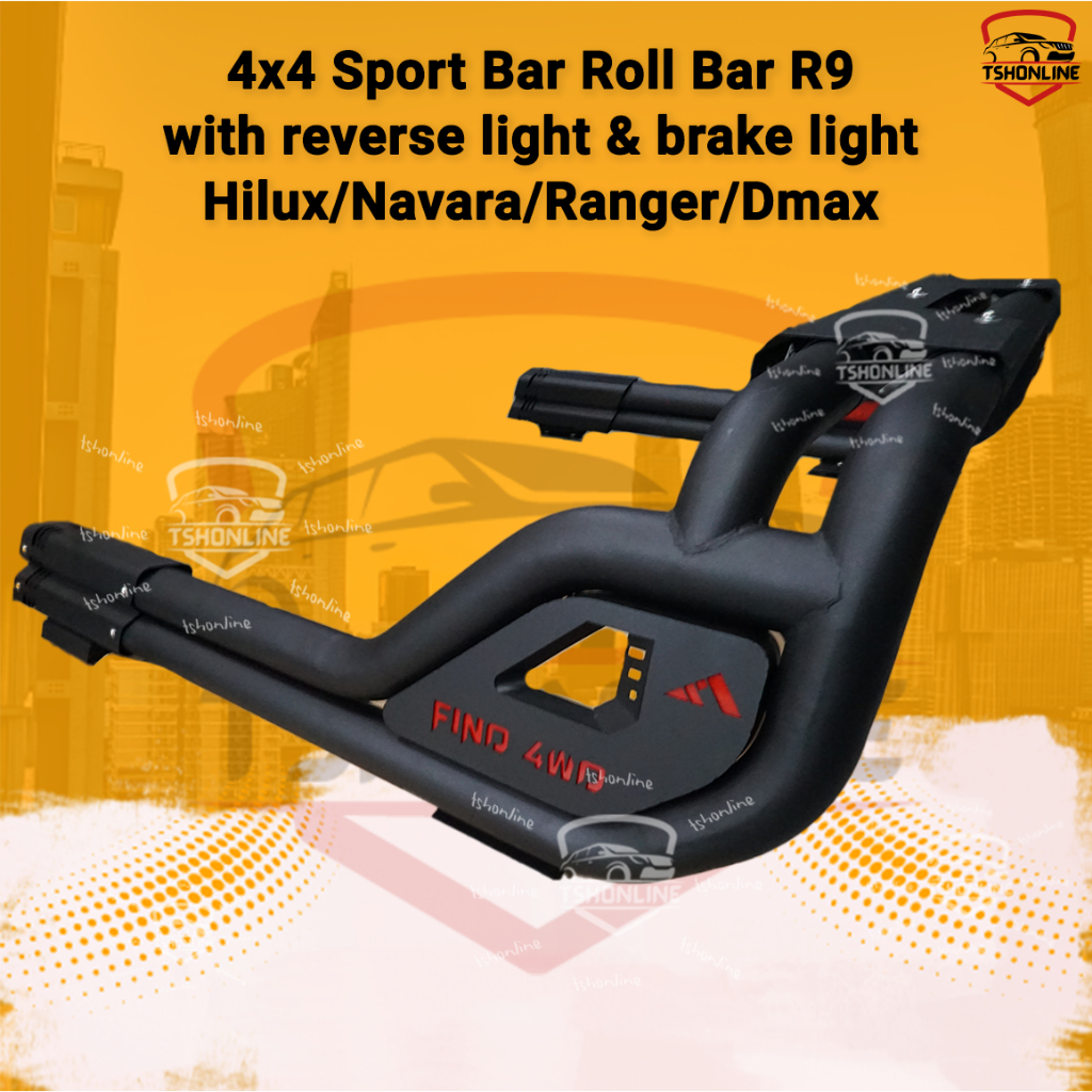 Hilux Navara Ranger Dmax Roll Bar R With Reverse Light Brake Light