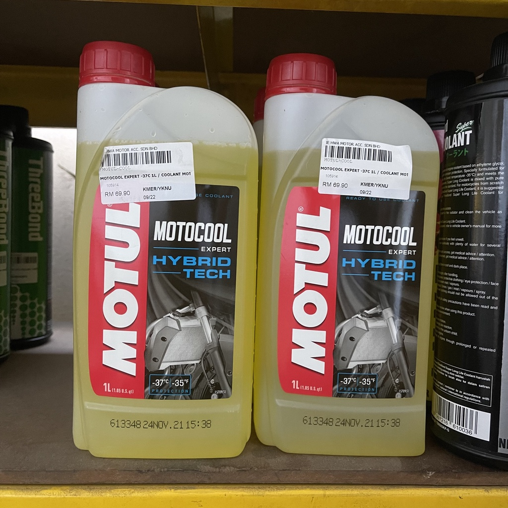 MOTUL COOLANT 1L MOTOCOOL EXPERT HYBRID TECH COOLANT AUTO COOL CAR