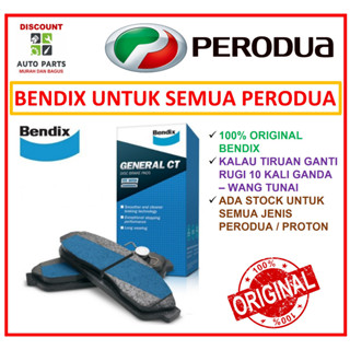 Bendix Brake Pad Perodua Front Depan Axia Myvi Lagi Best Icon Bezza