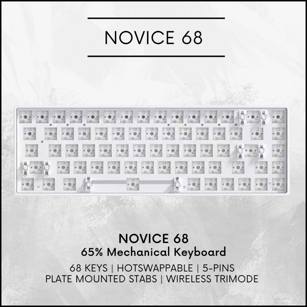 READY STOCK NOVICE 68 SERIES BY CIY Mechanical Keyboard 68 Keys 65