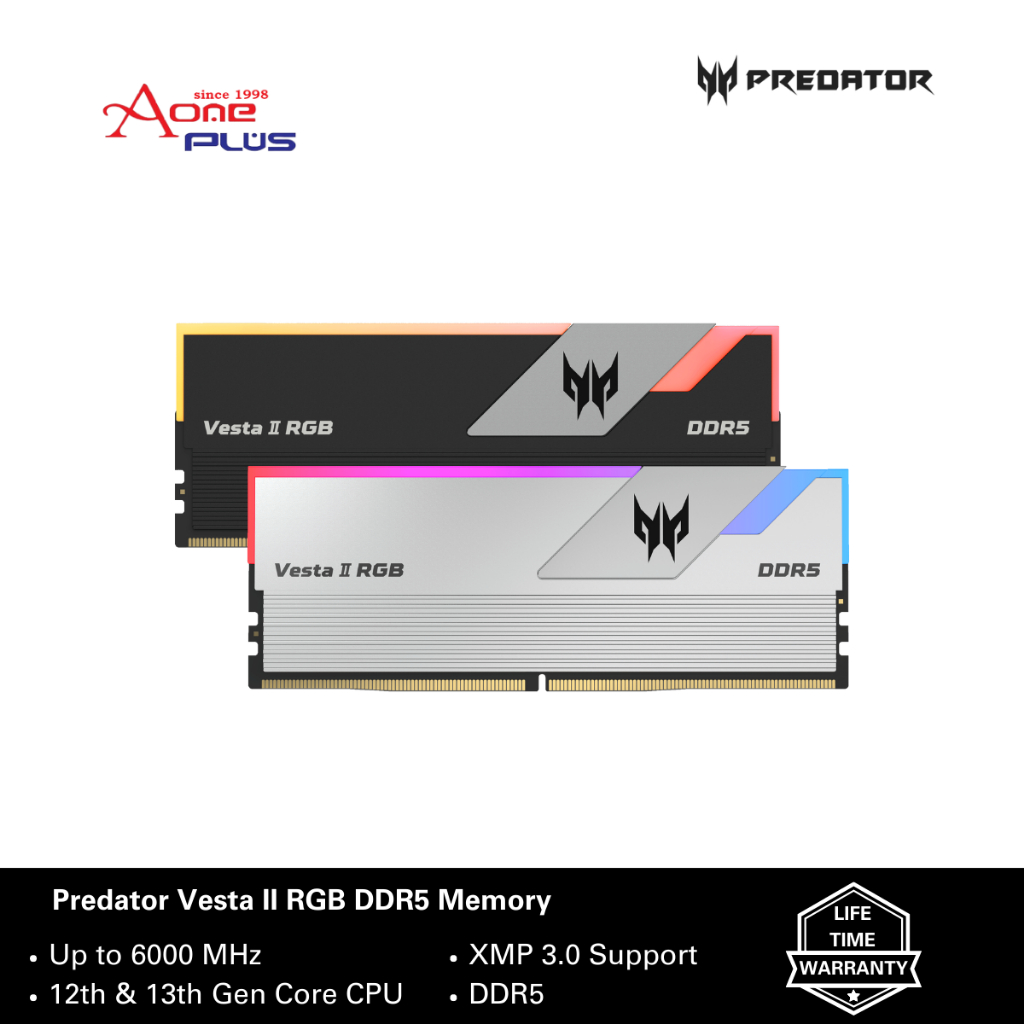 AONE PLUS SS2 Acer Predator Vesta II DDR5 RGB RAM 32GB Kit 16GBx2