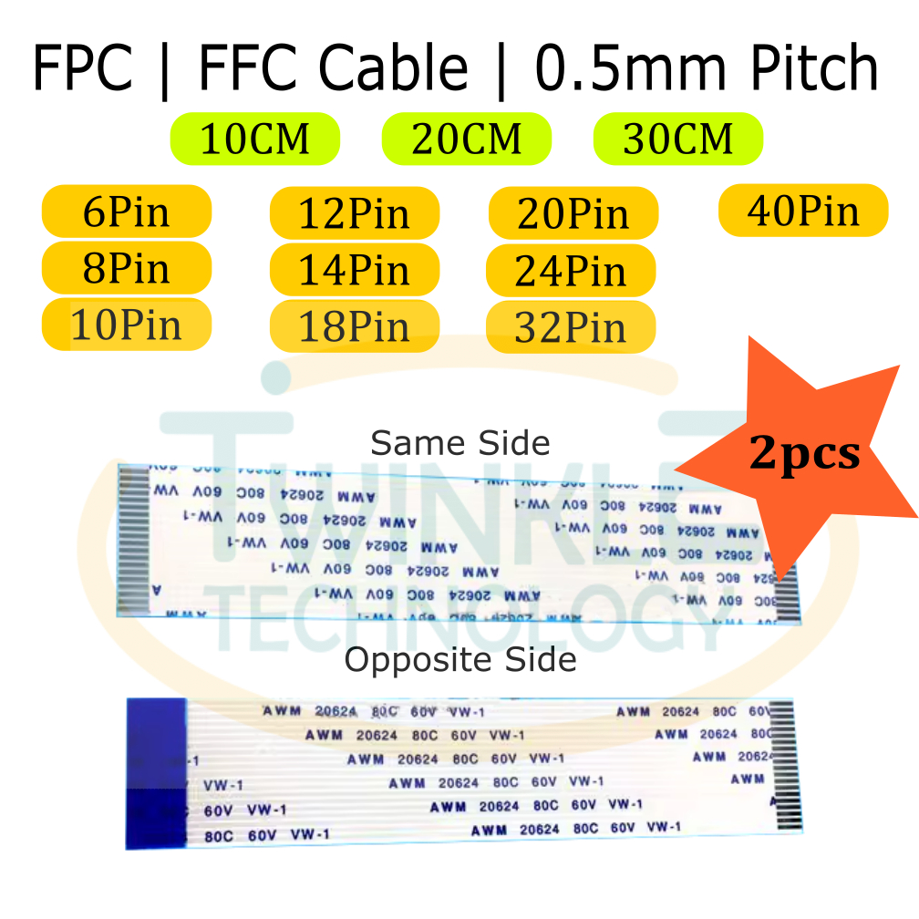 Ffc Fpc Flexible Flat Cable P P P P P P P P P Mm