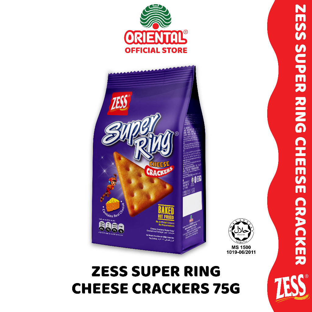 Zess Super Ring Cheese Crackers G Shopee Malaysia