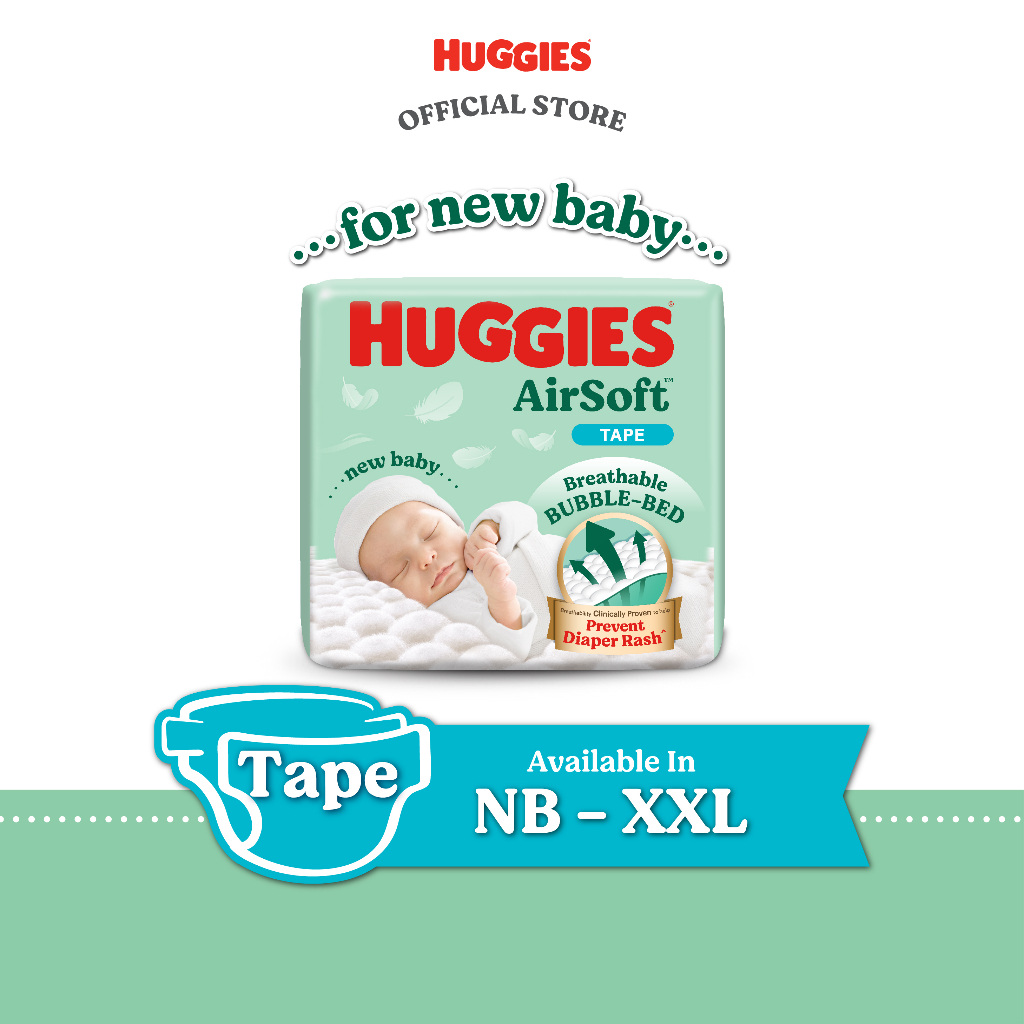 Huggies Airsoft Tape Nb S M L Xxl Xxl Pack