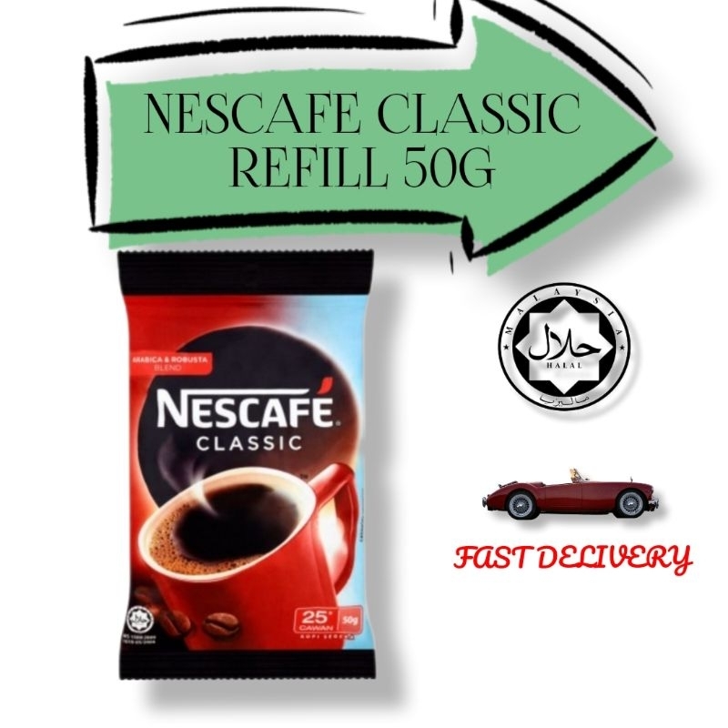 NESCAFE CLASSIC REFILL 50G Shopee Malaysia