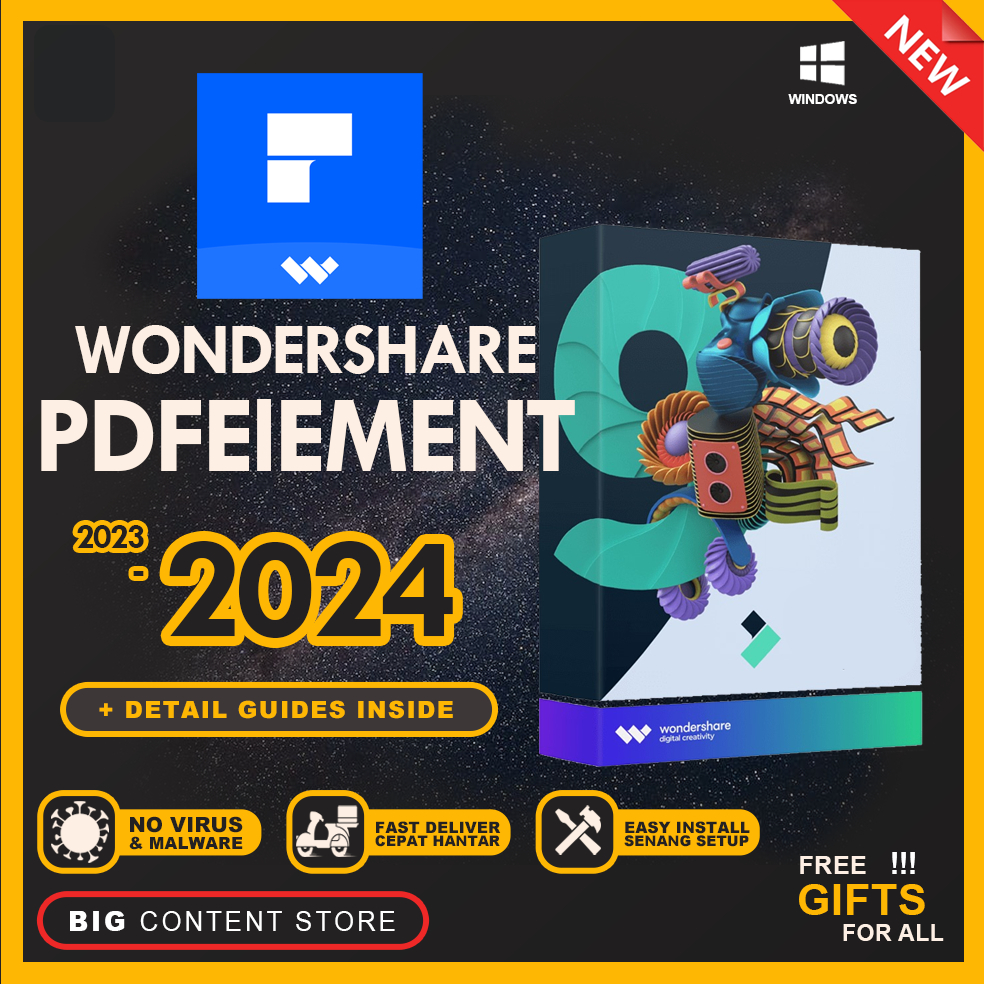 Wondershare PDFelement Pro 11 2 2024 EASY INSTALL SOFTWARE LIFETIME