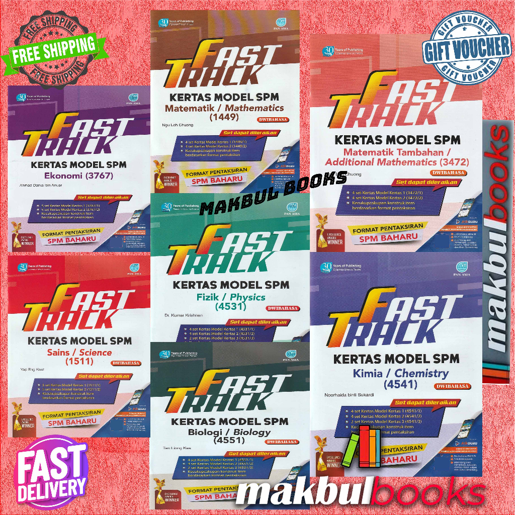 Pan Asia Buku Latihan Fast Track Kertas Model Spm Format Pentaksiran