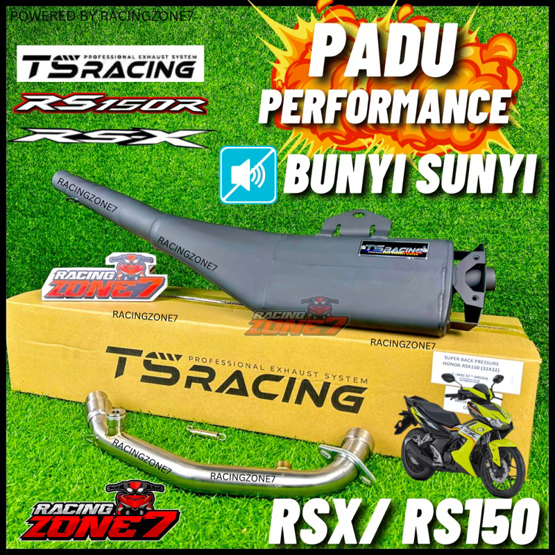 TS RACING RS150 RSX150 Super Back Pressure Exhuast Pipe RSX150 Back