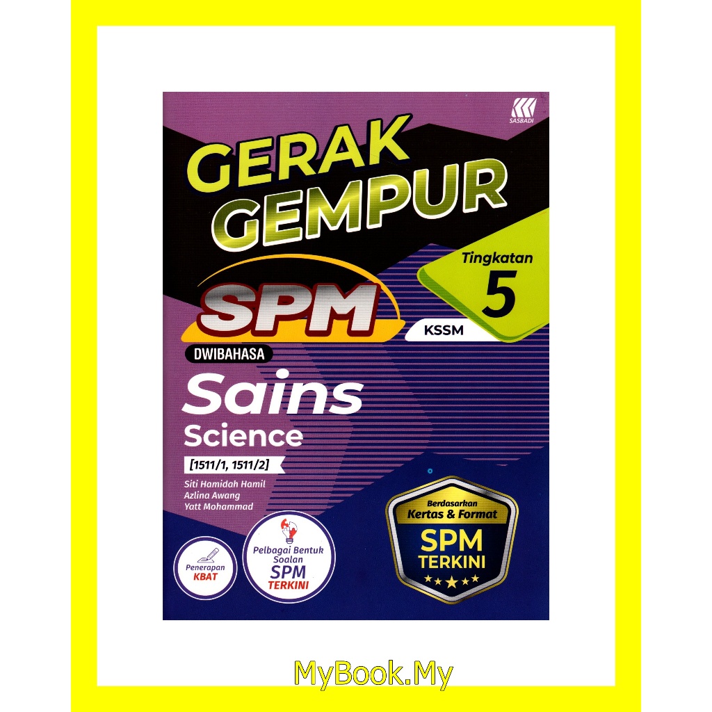 Baru Myb Buku Latihan Sains Science Gerak Gempur Spm Tingkatan