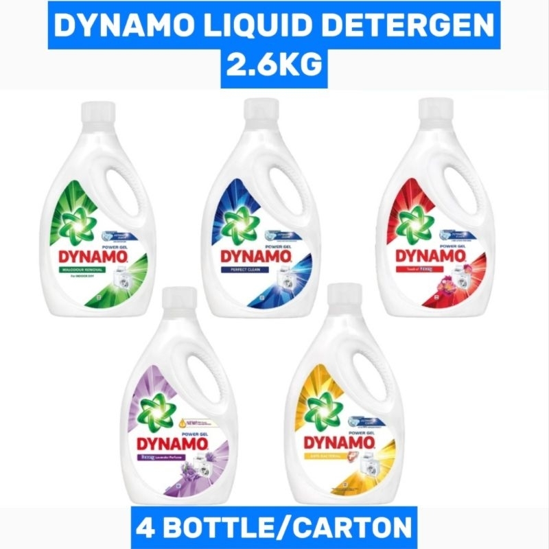 Borong 4 Bottle Carton Dynamo Power Gel Liquid Detergent Shopee