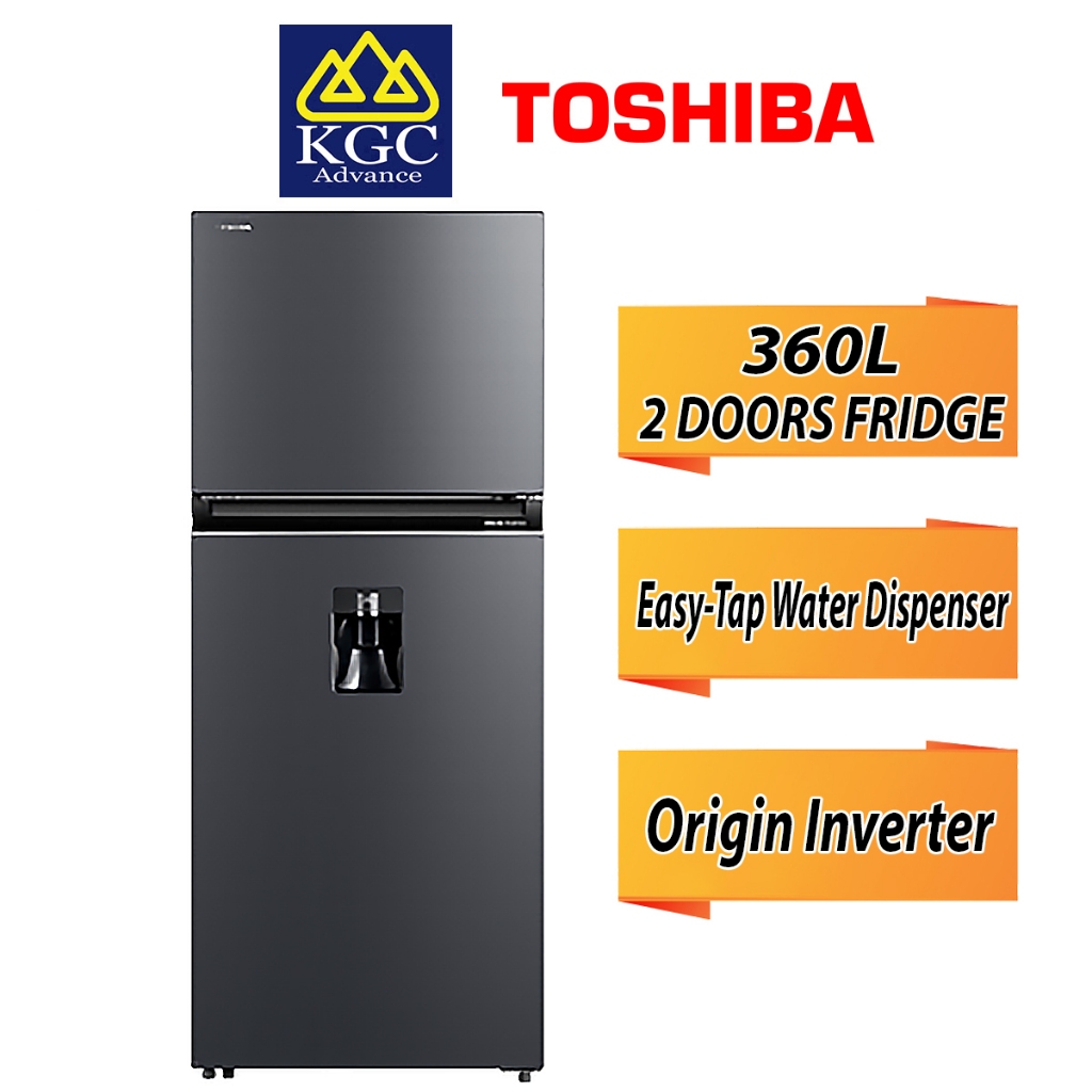 Free Shipping Toshiba 360L Fridge GR RT415WE PMY 06 2 Door Inverter