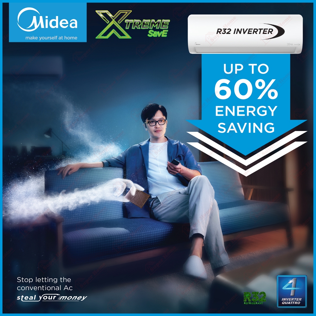 Midea R32 Inverter Air Conditioner Xtreme SavE Inverter Wall