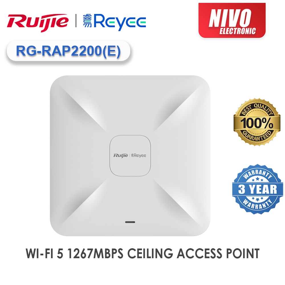 REYEE RUIJIE CLOUD AC1300 DUAL BAND MU MIMO CEILING MOUNT WIRELESS