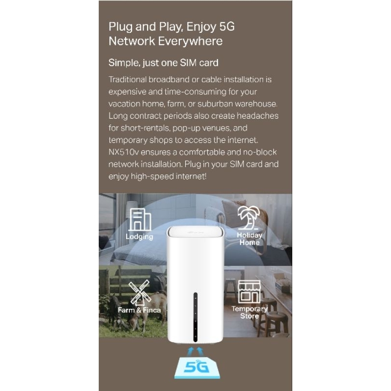 Tp Link Nx V Ax G Wifi Router Dual Band Full Gigabit Ports