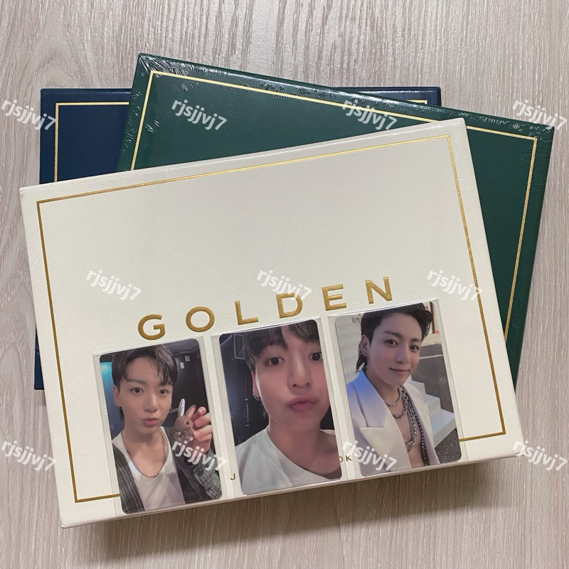 BTS JUNGKOOK JK GOLDEN WITH WEVERSE SPECIAL GIFT PVC PHOTOCARDS SHINE