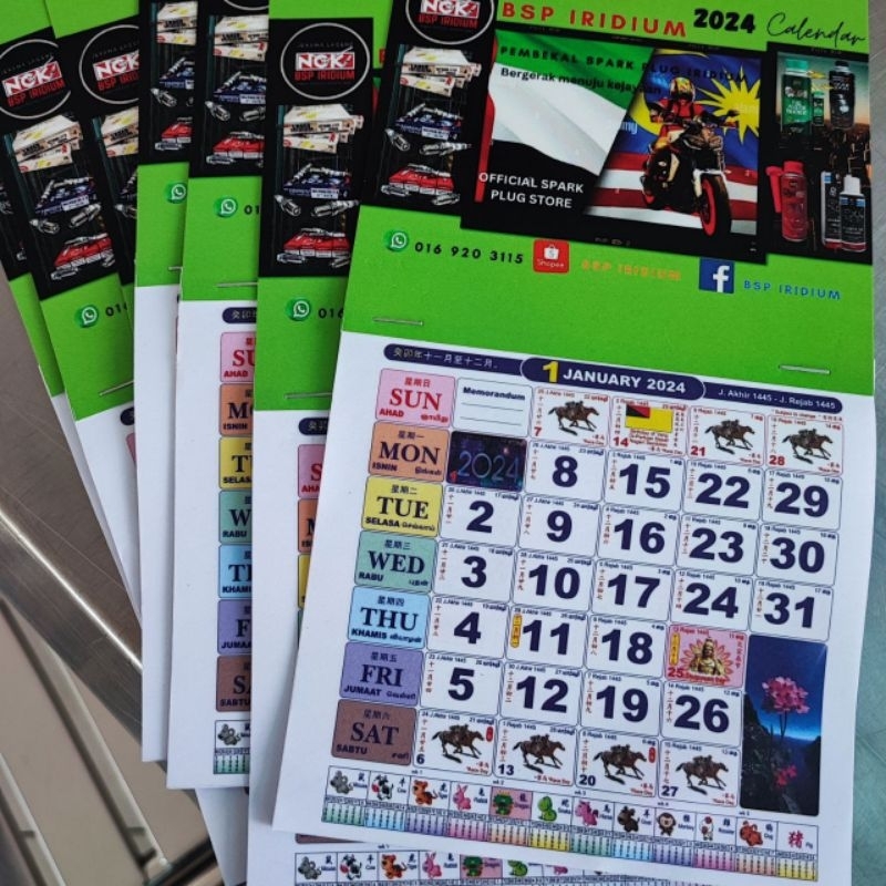 Ready Stock 11 Ada Cuti Sekolah Kalender Kuda 2024 11 Siap Cuti