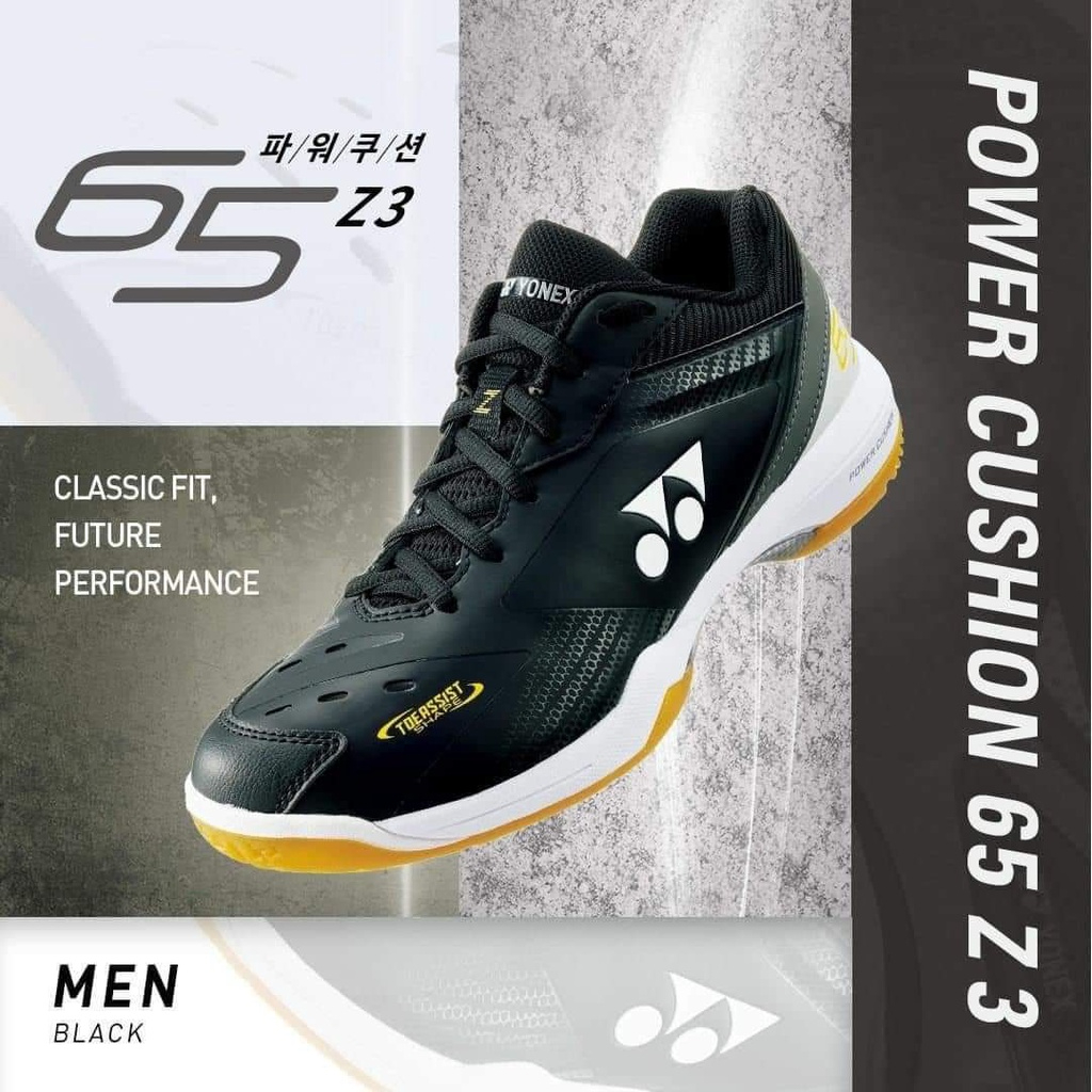 Yonex Power Cushion Z Black Badminton Shoes Kasut Sukan Badminton