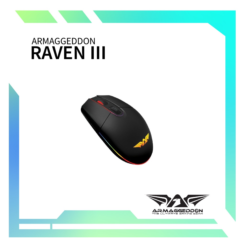 Armaggeddon Grumman Raven III Stealth Wired USB Gaming RGB Optical