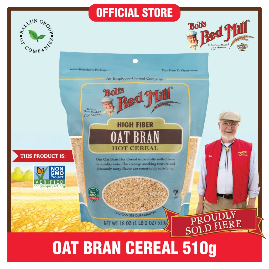 Bob S Red Mill High Fiber Oat Bran Cereal 510g Shopee Malaysia