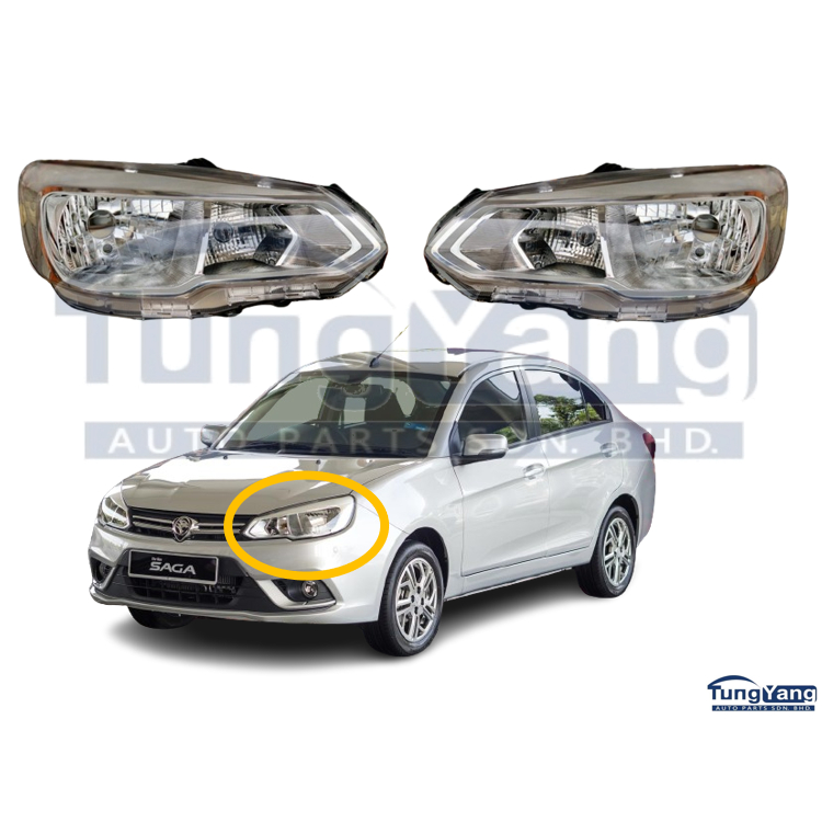 PROTON SAGA VVT 2016 2022 HEAD LAMP LAMPU BESAR PROTON SAGA VVT