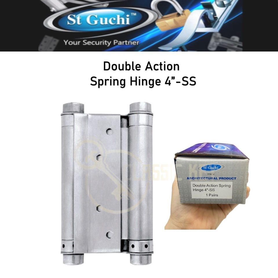 St Guchi Stainless Steel Sus Double Action Spring Hinge Cowboy Hinge