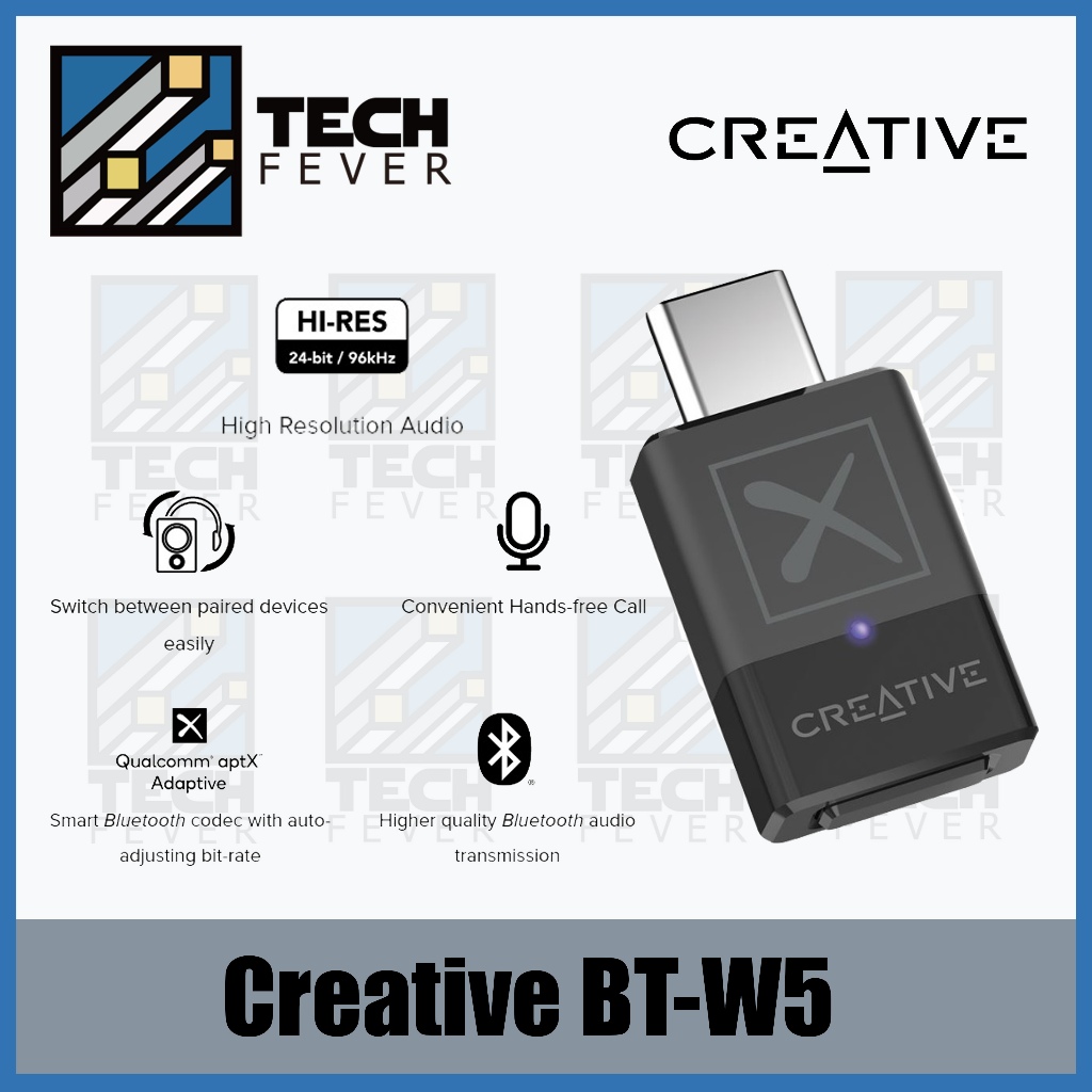 Creative BT W5 Smart Bluetooth 5 3 Audio Transmitter With AptX