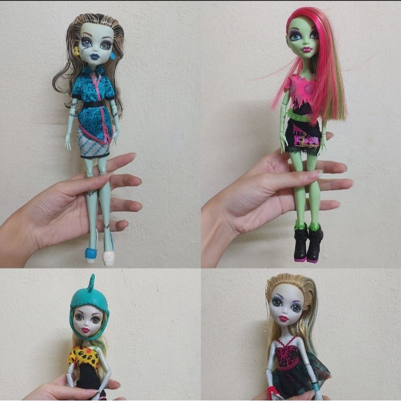 Used Mattel Monster High G Dolls Frankie Stein Lagoona Blue Venus