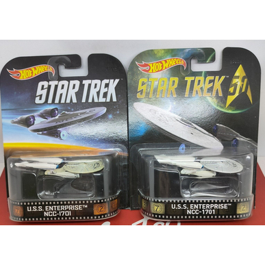 Hot Wheels Retro Entertainment Star Trek U S S Enterprise NCC 1701