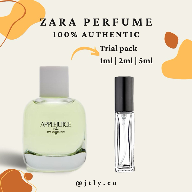 Authentic Z Ra Perfume Decanting Apple Juice Orchid Nude Bouquet Trial