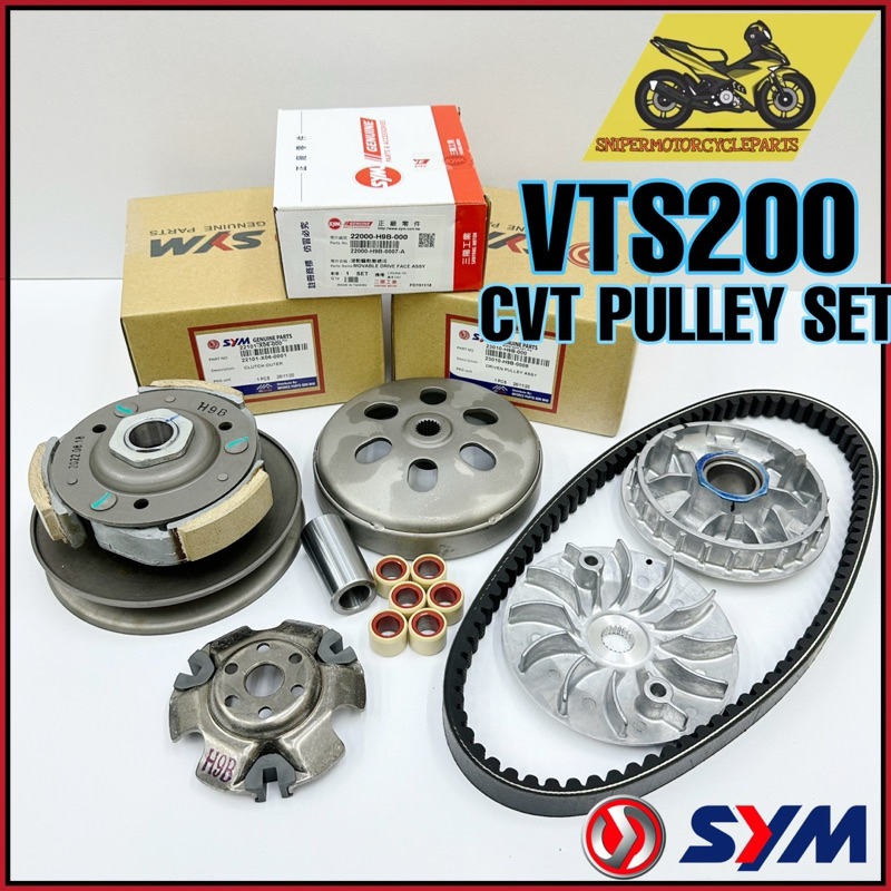 Sym Vts Vts Elegen Cvt Front Pulley Belt Belting Roller Bush