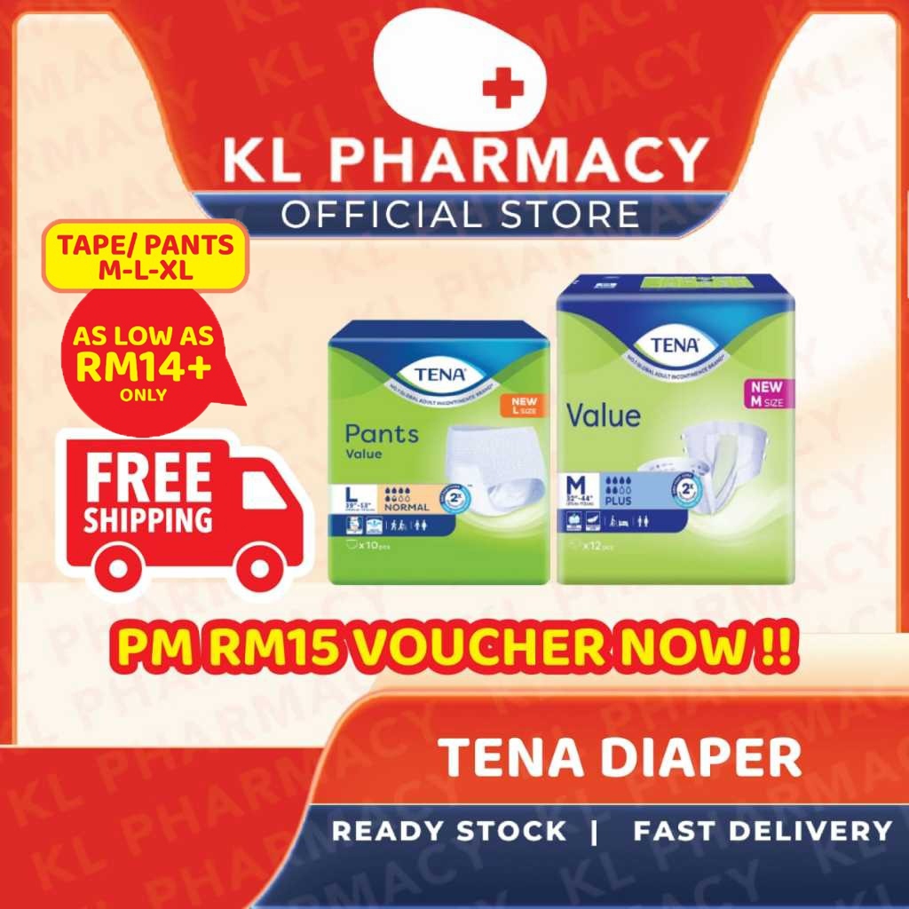 Rm Off Ready Stock Tena Value Adult Diaper Tape Value Pant M L