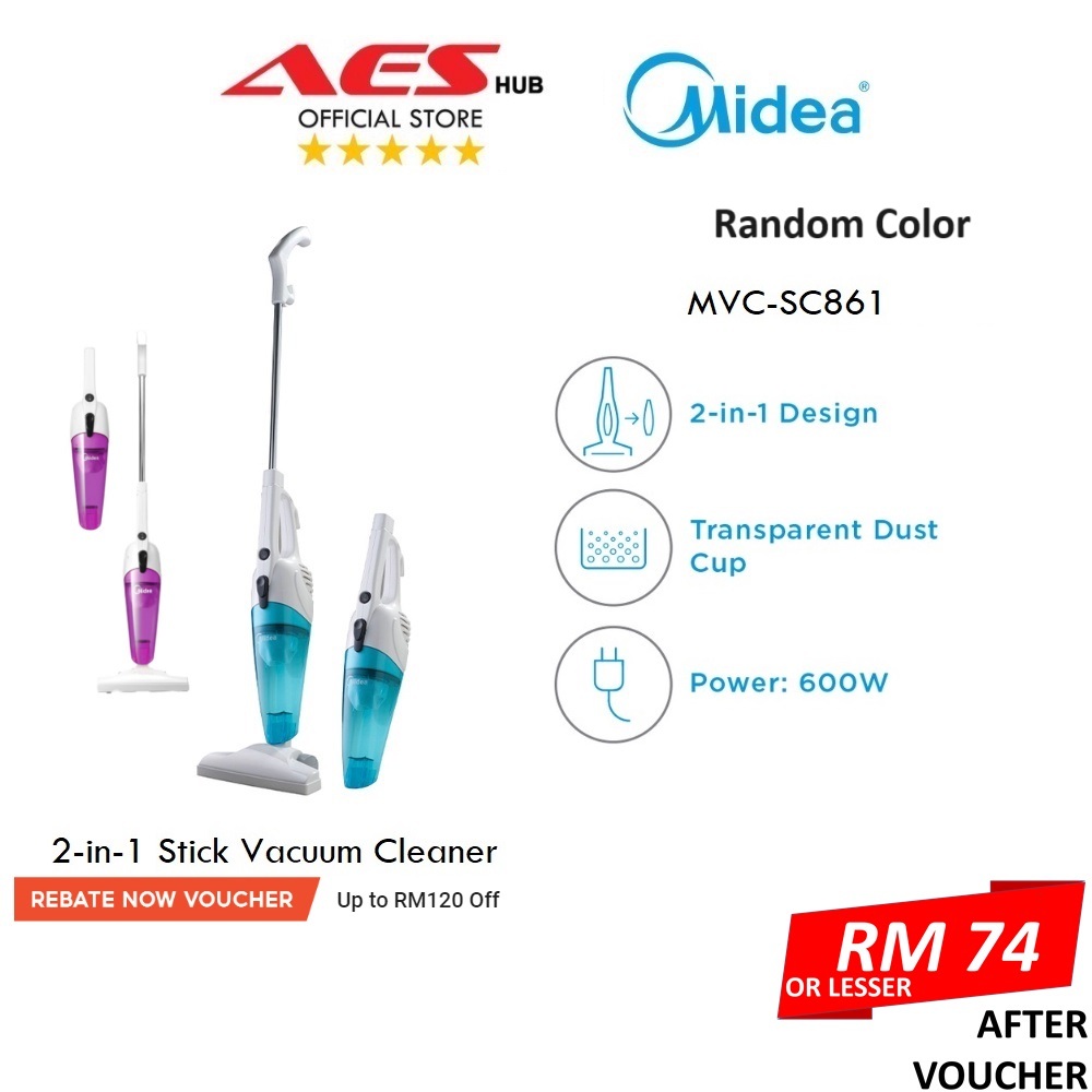 Midea Mvc Sc Blue In Stick Vacuum Cleaner Handstick Vacuum