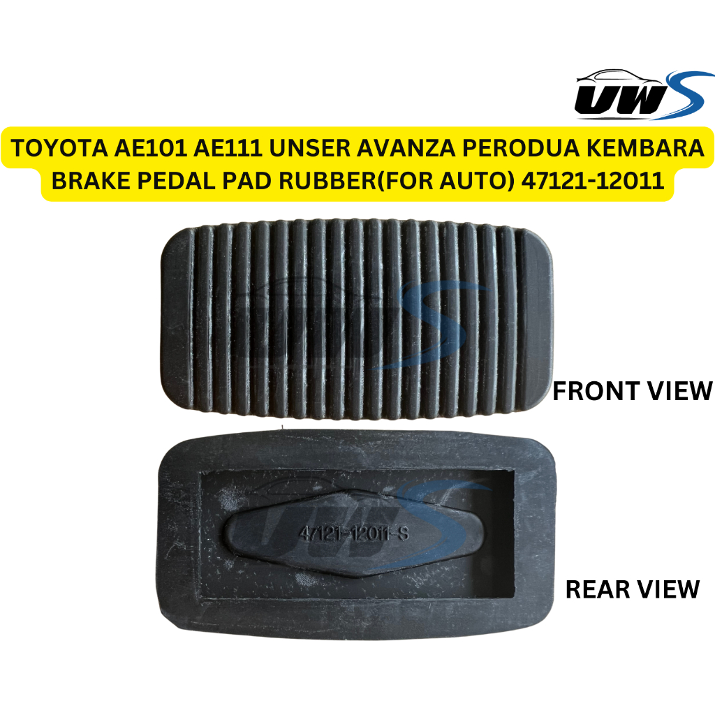 TOYOTA AE101 AE111 UNSER AVANZA PERODUA KEMBARA BRAKE PEDAL PAD RUBBER