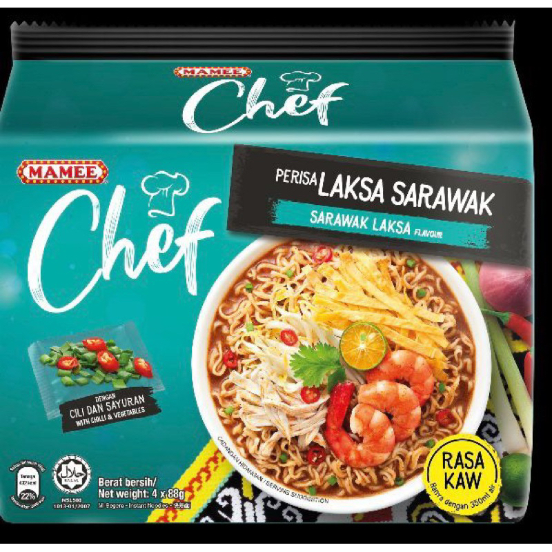 Mamee Chef Packs Noodles Pcs Spicy Chic Laksa Curry Lontong Creamy