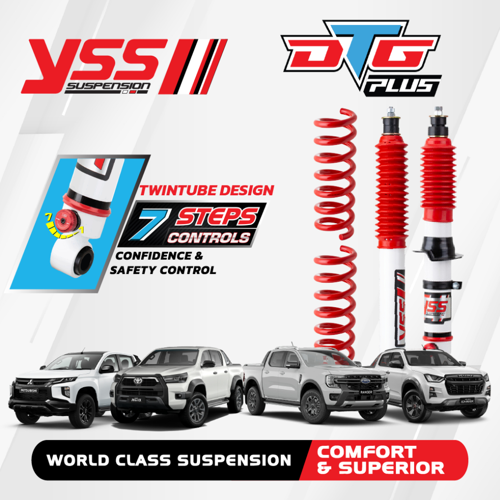 Set YSS Spring DTG Plus YSS Suspension Toyota Hilux Ford Ranger